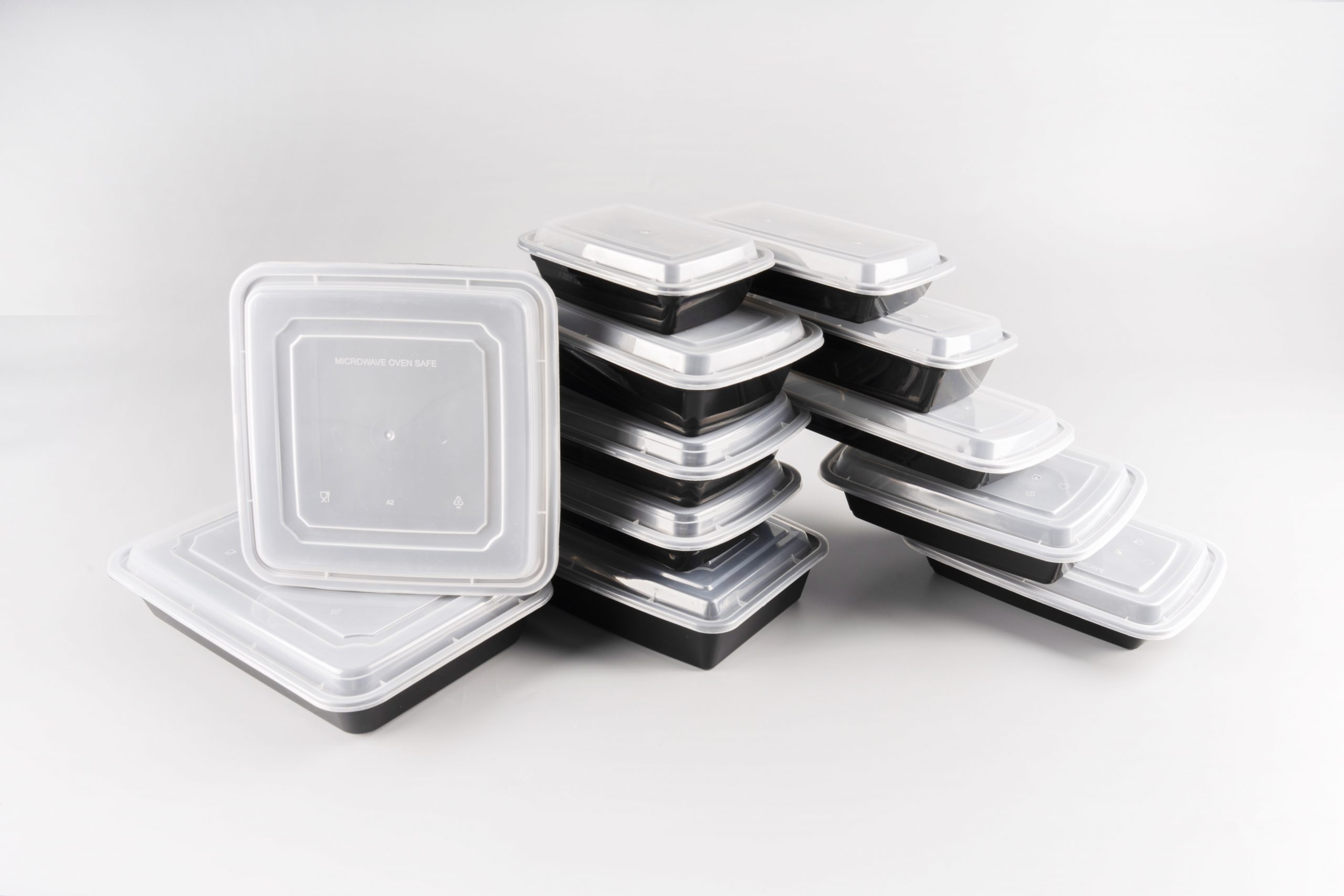 PP Rectangular Microwave Food Containers with Lids AHCOF